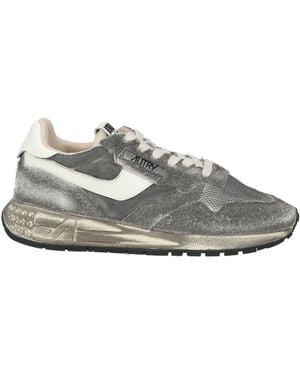 Autry Charcoal Sneakers Leather - Gray