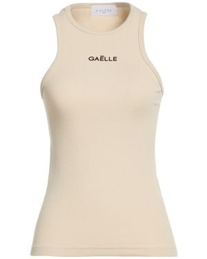 Gaelle Paris Tank Top Cotton, Elastane - Natural