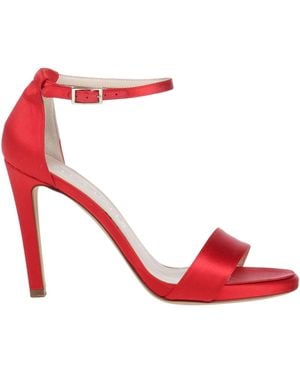 Lella Baldi Sandals Textile Fibers - Red
