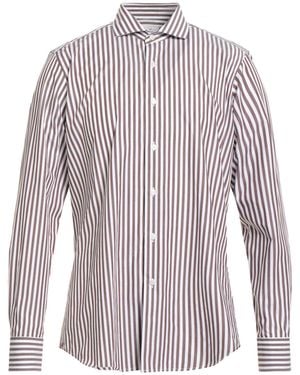 Bagutta Dark Shirt Cotton - Brown