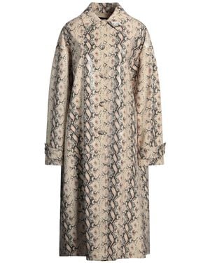 Rochas Overcoat & Trench Coat Lambskin - Natural
