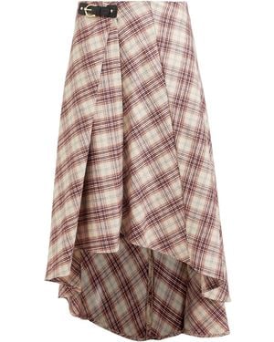 Maje Midi Skirt Acrylic, Polyester, Wool, Polyamide, Viscose - Natural