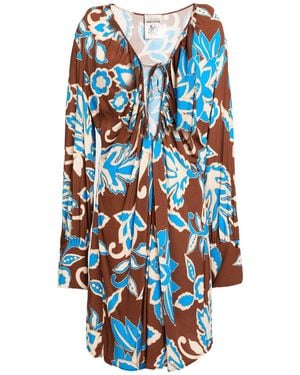 Semicouture Mini Dress Viscose - Blue