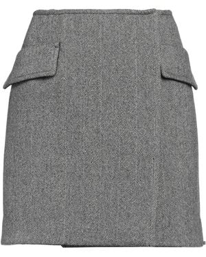 Sportmax Mini Skirt Virgin Wool, Elastane - Grey