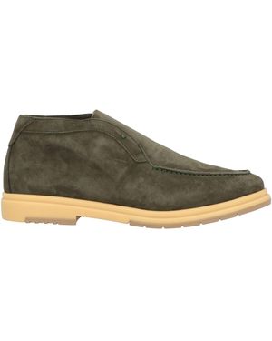 Andrea Ventura Firenze Deep Ankle Boots Leather - Green