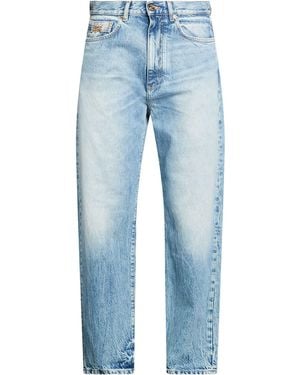 Versace Pantalon En Jean - Bleu