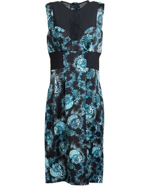 Just Cavalli Midi Dress Polyester, Elastane - Blue