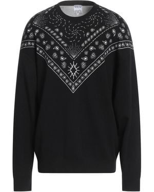 Marcelo Burlon Bandana Knit Comfort Crew - Black