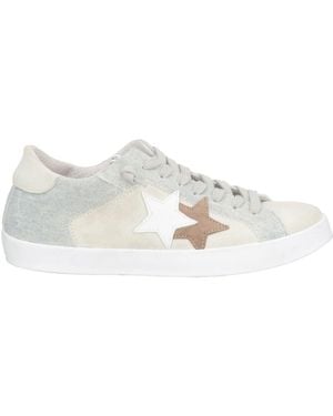 2Star Trainers Leather, Textile Fibres - White