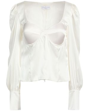 Violante Nessi Top Silk, Elastane - White