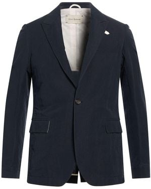 Oliver Spencer Blazer Cotton, Linen - Blue