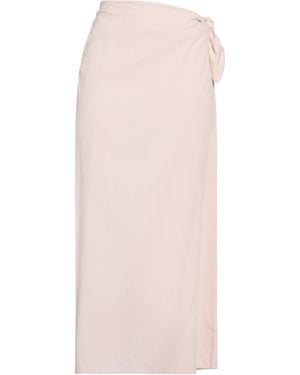 ViCOLO Blush Maxi Skirt Viscose, Linen - Pink