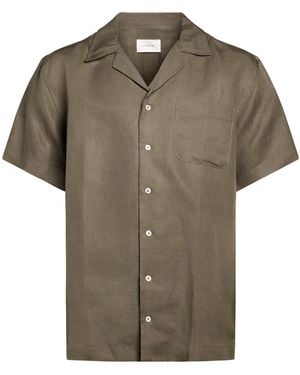 Edition10 Military Shirt Linen, Lyocell - Green