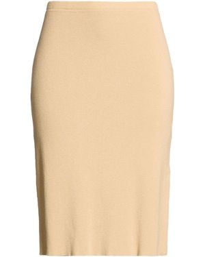 Clips Tricot Maxi Skirt Merino Wool - Natural