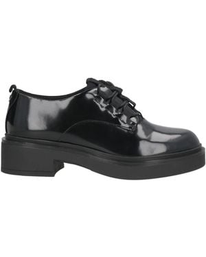 Emporio Armani Lace-Up Shoes Leather - Black
