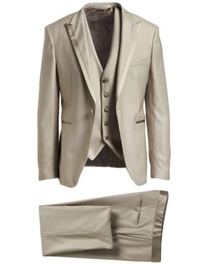 Tagliatore Suit Virgin Wool, Silk, Elastane - White