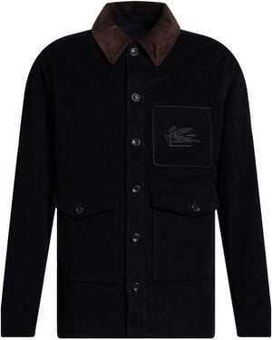 Etro Jacket Cotton - Blue