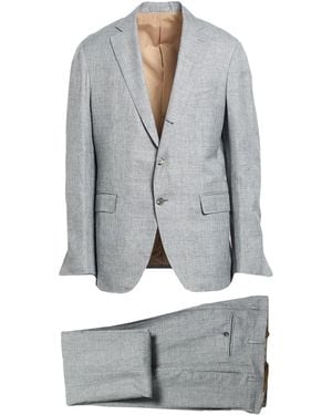 Lardini Suit Linen, Wool, Silk - Gray