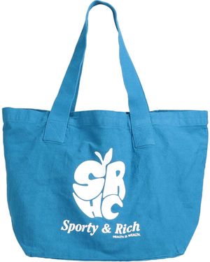 Sporty & Rich Azure Shoulder Bag Textile Fibres - Blue
