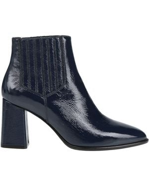 Anna F. Ankle Boots Leather - Blue