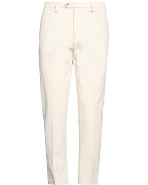 Daniele Alessandrini Ivory Trousers Polyester - Natural