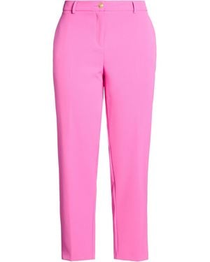 Nenette Fuchsia Pants Polyester, Elastane - Pink