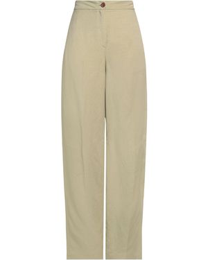 Erika Cavallini Semi Couture Trousers Viscose, Linen - Natural