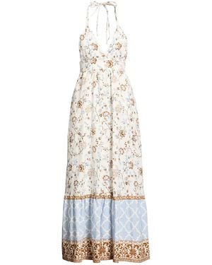 Eleventy Maxi Dress Linen - White