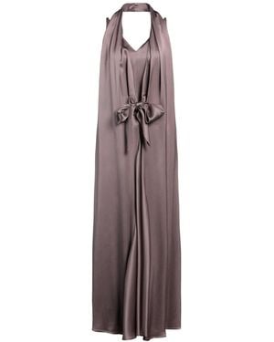 Alysi Maxi Dress Acetate, Viscose - Brown