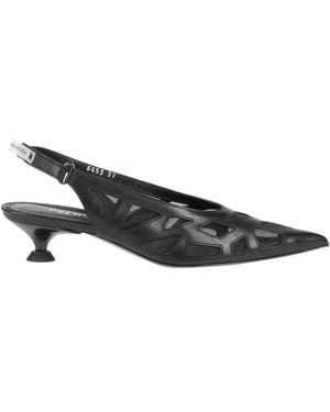 Premiata Court Shoes Leather, Textile Fibres - Grey