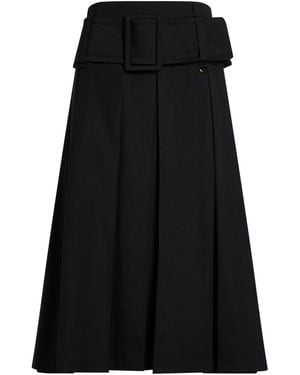 Patou Midi Skirt Virgin Wool, Elastane - Black