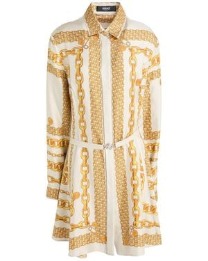 Versace Mini Dress Silk - Metallic