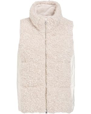 D.exterior Light Vest Alpaca Wool, Merino Wool, Polyamide, Polyester - White