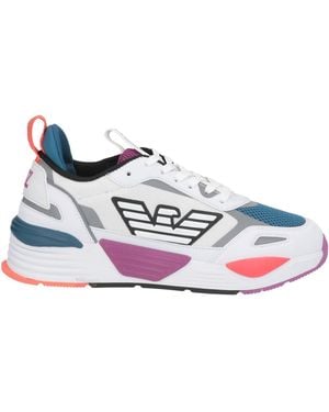EA7 Sneakers Textile Fibers, Synthetic Material - White