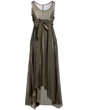 Masnada Military Maxi Dress Cotton - Green