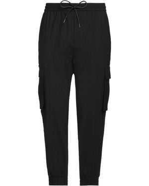 Juun.J Trousers Polyester, Wool, Polyurethane - Black