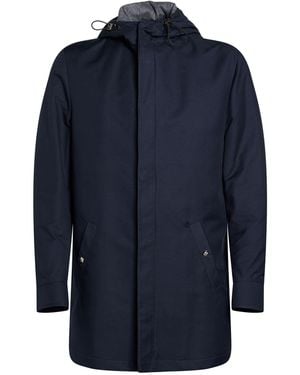 Luigi Borrelli Napoli Coat Cotton, Polyester - Blue
