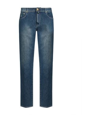 Luigi Borrelli Napoli Jeans Cotton, Elastane - Blue