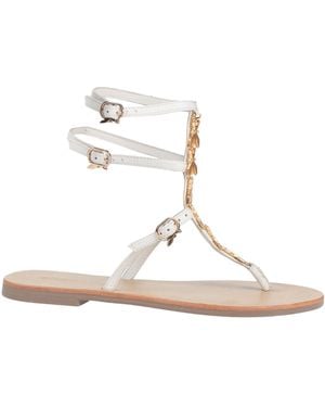 Patrizia Pepe Thong Sandal Leather - White
