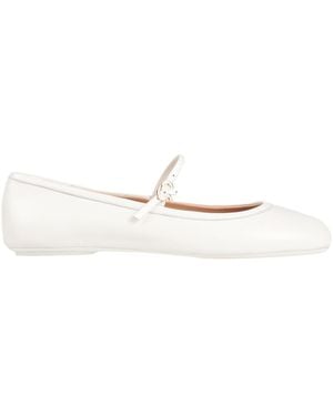 Gianvito Rossi Ballet Flats - White