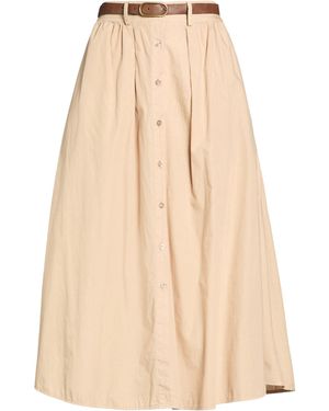 Kocca Sand Midi Skirt Cotton - Natural