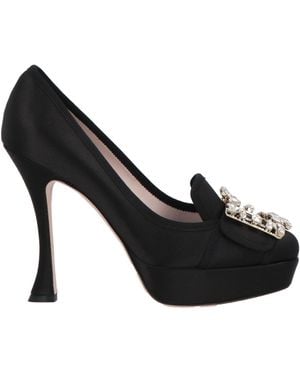 Roger Vivier Pumps Textile Fibers - Black