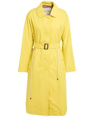 Max Mara Overcoat & Trench Coat - Yellow