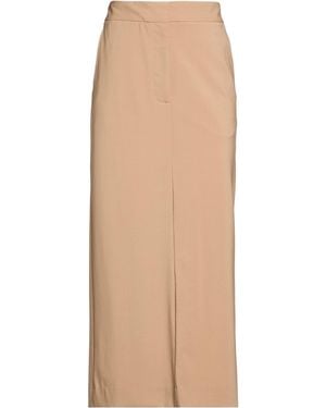 Roberto Collina Camel Maxi Skirt Merino Wool, Elastane - Natural