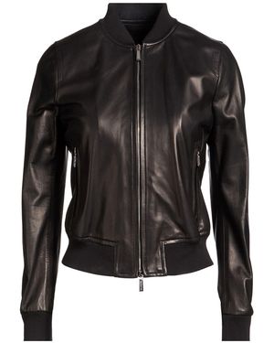 Moorer Jacket Leather - Black