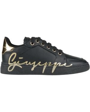 Giuseppe Zanotti Sneakers Leather, Textile Fibers - Black
