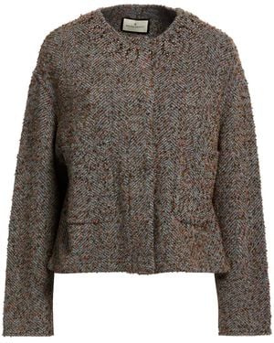 Bruno Manetti Jacket Virgin Wool, Acrylic, Polyamide - Gray