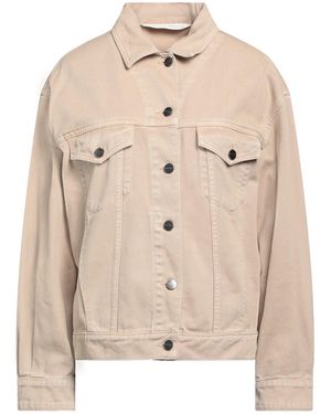 Palm Angels Denim Outerwear Cotton - Natural