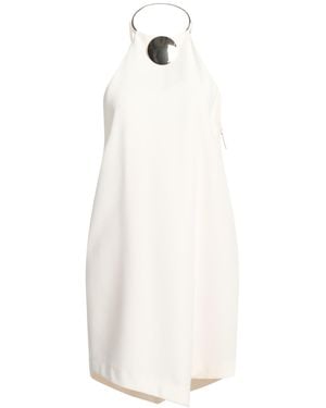SIMONA CORSELLINI Mini Dress Viscose, Elastane - White