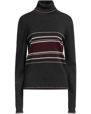 Dolce & Gabbana turtleneck sweater buy striped wool angora blend brown gray